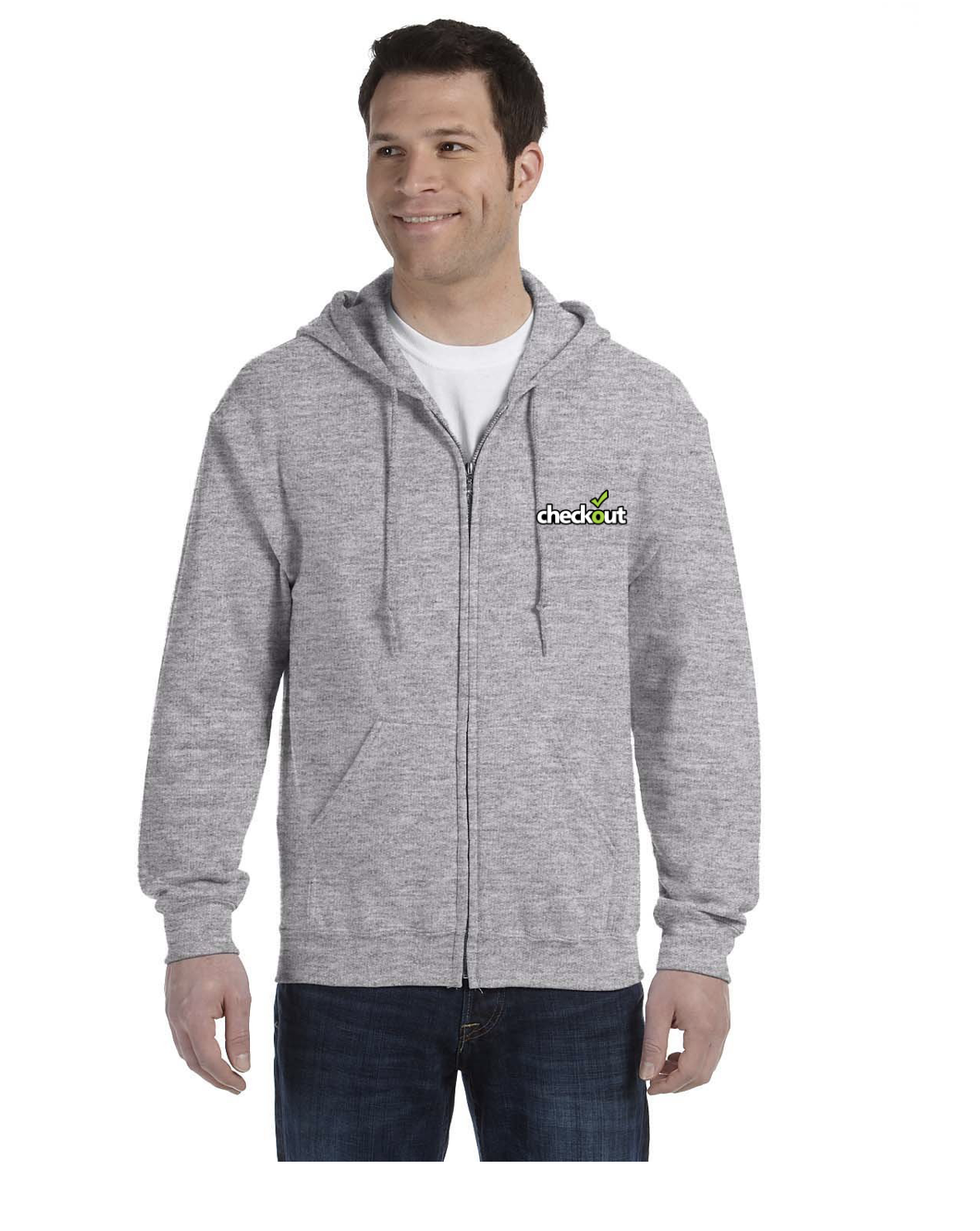 HOODIE FULL ZIP SP GREY 2
