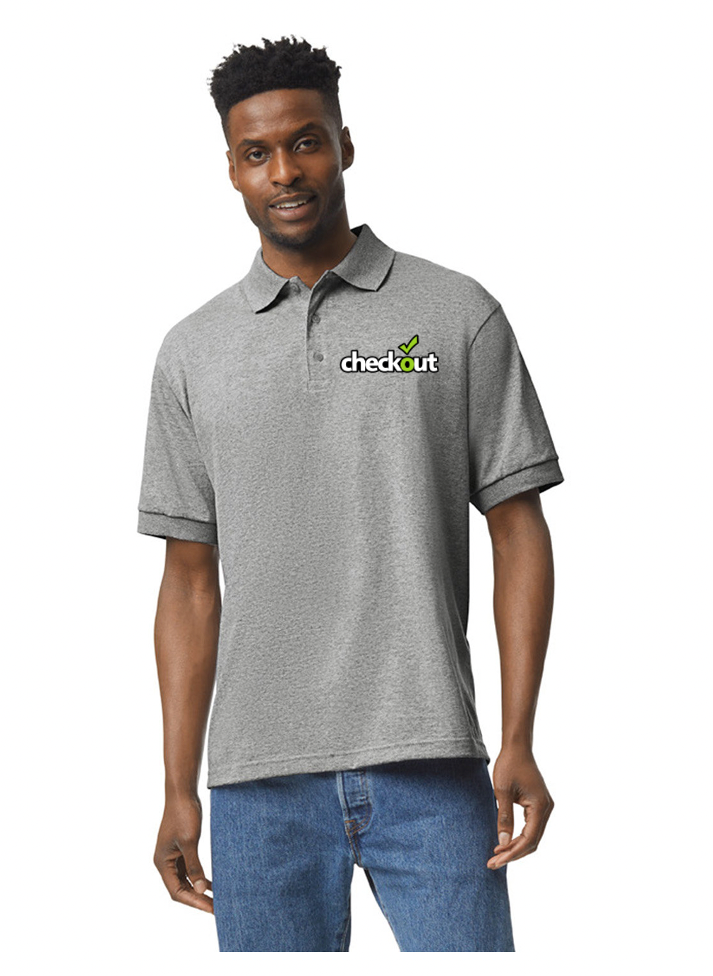 GILDAN POLO SP GREY