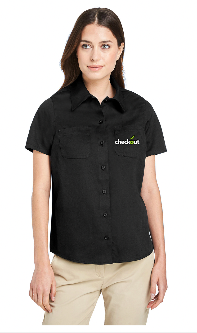 HARRITON LADIES SHORT SLEEVE WORK SHIRT